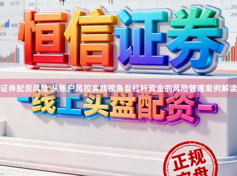 证券配资风险 从账户风控实践视角看杠杆资金的风险管理案例解读