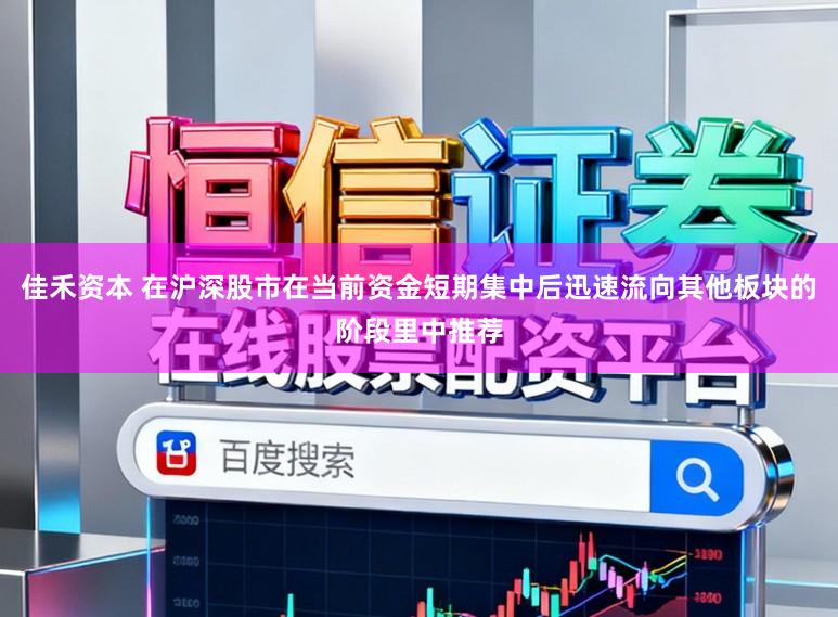 佳禾资本 在沪深股市在当前资金短期集中后迅速流向其他板块的阶段里中推荐